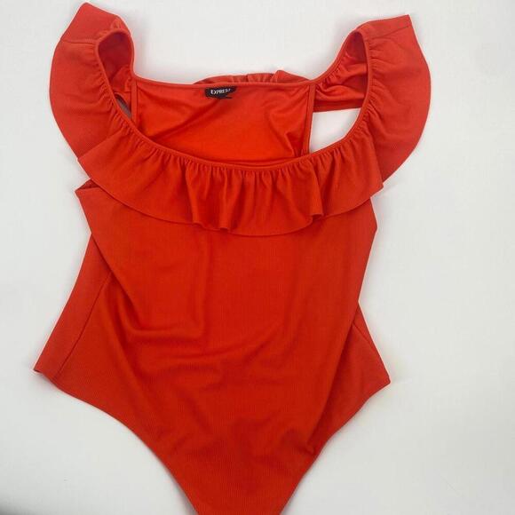 Express Other - Express Ruffled Bodysuit- XL